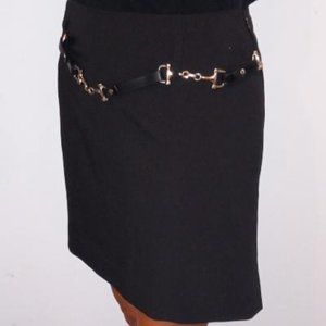 Black, Size 2P, excellent cond. rayon/spandex Skirt $15